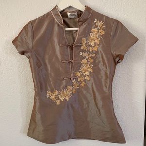 Madame Butterfly Asian Oriental Inspired Top